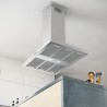 Okap wyspowy Globalo Nomina Isola 90.4 Sensor Inox