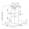 Okap wyspowy Globalo Nomina Isola 90.4 Sensor Inox