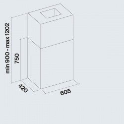 Falmec Altair  Design Isola 60 inox wyspowy gwarancja 5 lat!