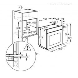 Zestaw: Piekarnik do zabudowy Electrolux EOD6C77WZ  + Kuchenka mikrofalowa LMS4253TMK