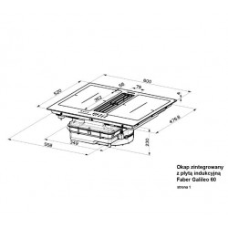 Faber Galileo  Smart Glass 60 cm czarny zintegrowany system kod rabatowy - 15%