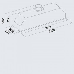 Falmec Grupa Silnikowa Design 105 inox do zabudowy silnik 800 OD RĘKI! 5letnia gwarancja + gratis filtr węglowy + sztućce/garnki