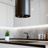 Okap wyspowy Globalo Cylindro Isola 39.6 Black Shadow