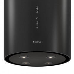 Okap wyspowy Globalo Cylindro Isola 39.6 Black Shadow