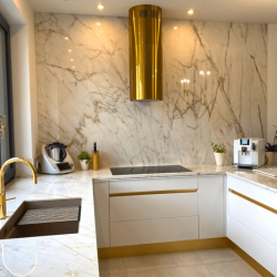 Okap wyspowy Globalo Cylindro Isola 39.6 Gold