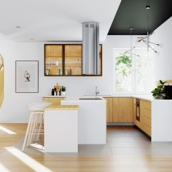 Okap wyspowy Globalo Asterio Isola 39.1 Inox