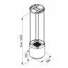 Okap wyspowy Globalo Arenoflow 39.3 Black