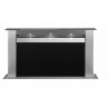 OKAP BLATOWY CIARKO DESIGN MOONDRAFT 90 INOX/CZARNE SZKŁO