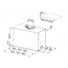 Okap do wbudowania w szafkę Box Flush Premium FBFP XS A70