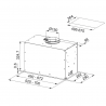 Franke Okap do wbudowania w szafkę Box Flush Evo FBFE WH MATT A70 w kolorze biały mat