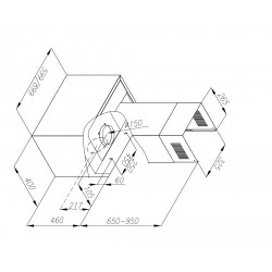 OKAP PRZYŚCIENNY CIARKO DESIGN MINIMAL 4 60 CZARNY