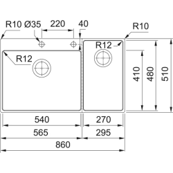 Zlewozmywak Box Center BWX 220-54-27