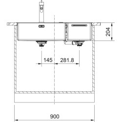 Zlewozmywak Box Center BWX 220-54-27