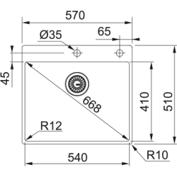 Zlewozmywak Box BXX 210-54 TL