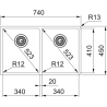 Zlewozmywak Box BXX 220/120 34-34