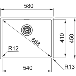 Zlewozmywak Box BXX 210/110-54