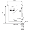 Kanon KNG 110-52 + Active L Twist pull-out spray