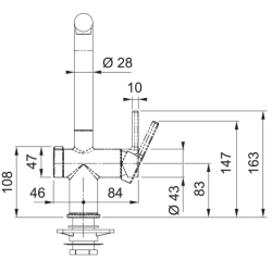 Kanon KNG 160-46-21 + Active L Twist pull-out spray