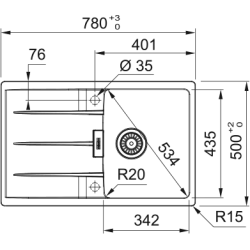 Zlewozmywak Centro CNG 611-78 TL