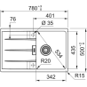 Zlewozmywak Centro CNG 611-78 TL