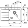 Zlewozmywak Centro CNG 611-78 TL