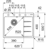 Zlewozmywak Centro CNG 611-62 TL