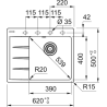 Zlewozmywak Centro CNG 611-62 TL