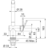 Bateria kuchenna Active L pull-out spray