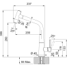 Bateria kuchenna Icon pull-out spray