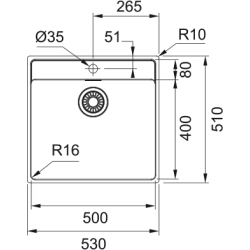 Zlewozmywak Maris MRX 210-50 TL