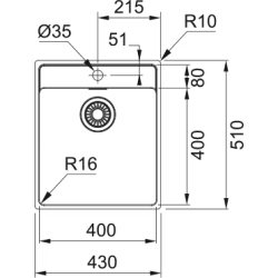 Zlewozmywak Maris MRX 210-40 TL