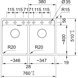 Zlewozmywak Maris MRG 620-35-35