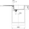 Zlewozmywak Centro CNG 611-100 XL