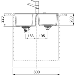 Zlewozmywak Urban UBG 620-36-33