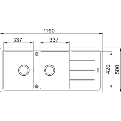 Zlewozmywak Basis BFG 621-116