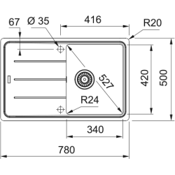 Zlewozmywak Basis BFG 611-78