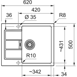 Zlewozmywak Sirius 2.0 S2D 611-62