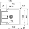 Zlewozmywak Sirius 2.0 S2D 611-62