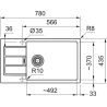 Zlewozmywak Sirius 2.0 Slim S2D 611-78 XL