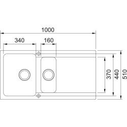 Zlewozmywak Orion OID 651-100