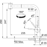 Bateria kuchenna Atlas Neo pull-out spray