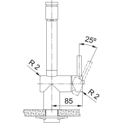 Bateria kuchenna Atlas Neo pull-out spray