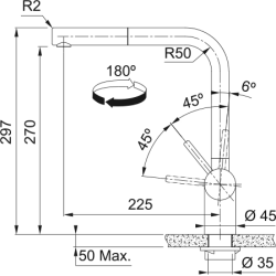 Bateria kuchenna Atlas Neo pull-out