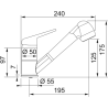 Bateria kuchenna Prince II pull-out spray