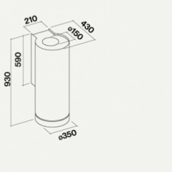 Falmec Polar Design inox przyścienny gwarancja 5 lat!