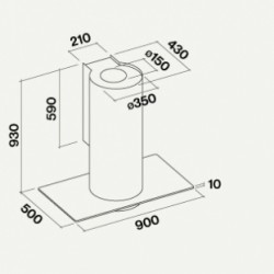 Falmec Polar Design inox przyścienny gwarancja 5 lat!