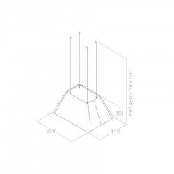 Elica Ikona Light IX/F/60 stal nierdzewna wyspowy