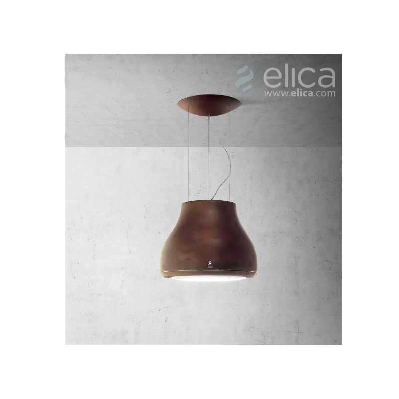 Elica Shining RUST/F/50 Metal z efektem rdzy wyspowy Najniższa cena w Polsce!