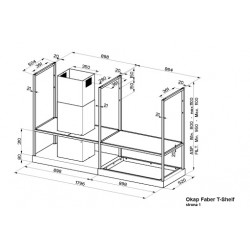 Faber T-Shelf EV8 titanium matowy wyspowy kod rabatowy -15%