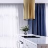 Okap wyspowy Globalo Cylindro Isola 39.5 Light Gold tuba